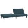 2 seater blue velvet sofa bed by vidaXL, Sofas - Ref: Foro24-337501, Price: 181,92 €, Discount: %