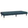 2 seater blue velvet sofa bed by vidaXL, Sofas - Ref: Foro24-337501, Price: 181,92 €, Discount: %