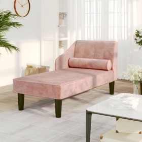 Pink velvet 2-seater sofa bed by vidaXL, Sofas - Ref: Foro24-340718, Price: 134,84 €, Discount: %