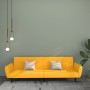 Yellow velvet 2-seater sofa bed by vidaXL, Sofas - Ref: Foro24-337543, Price: 178,06 €, Discount: %