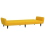 Yellow velvet 2-seater sofa bed by vidaXL, Sofas - Ref: Foro24-337543, Price: 178,06 €, Discount: %