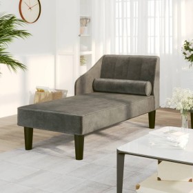 Divan sofa with dark gray velvet head cushion by vidaXL, Sofas - Ref: Foro24-340715, Price: 139,99 €, Discount: %