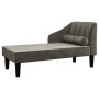 Diwansofa mit dunkelgrauem Samtkopfkissen von vidaXL, Sofas - Ref: Foro24-340715, Preis: 139,72 €, Rabatt: %