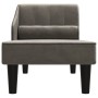 Diwansofa mit dunkelgrauem Samtkopfkissen von vidaXL, Sofas - Ref: Foro24-340715, Preis: 139,72 €, Rabatt: %