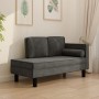 Diwansofa mit dunkelgrauen Samtkissen und Kopfkissen von vidaXL, Sofas - Ref: Foro24-340704, Preis: 168,06 €, Rabatt: %