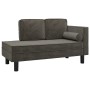 Diwansofa mit dunkelgrauen Samtkissen und Kopfkissen von vidaXL, Sofas - Ref: Foro24-340704, Preis: 168,06 €, Rabatt: %