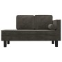 Diwansofa mit dunkelgrauen Samtkissen und Kopfkissen von vidaXL, Sofas - Ref: Foro24-340704, Preis: 168,06 €, Rabatt: %