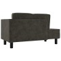 Diwansofa mit dunkelgrauen Samtkissen und Kopfkissen von vidaXL, Sofas - Ref: Foro24-340704, Preis: 168,06 €, Rabatt: %