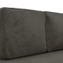 Diwansofa mit dunkelgrauen Samtkissen und Kopfkissen von vidaXL, Sofas - Ref: Foro24-340704, Preis: 168,06 €, Rabatt: %