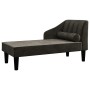 Sofá diván con cojín de cabeza terciopelo negro de vidaXL, Sofás - Ref: Foro24-340720, Precio: 128,27 €, Descuento: %