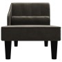 Sofá diván con cojín de cabeza terciopelo negro de vidaXL, Sofás - Ref: Foro24-340720, Precio: 128,27 €, Descuento: %