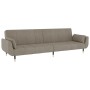 2-Sitzer-Schlafsofa mit Fußstütze und zwei hellgrauen Samtkissen von vidaXL, Sofas - Ref: Foro24-3081797, Preis: 386,18 €, Ra...