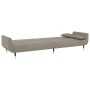 Sofá cama 2 plazas reposapiés dos cojines terciopelo gris claro de vidaXL, Sofás - Ref: Foro24-3081797, Precio: 361,99 €, Des...