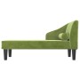 Sofá diván con cojín de cabeza terciopelo verde claro de vidaXL, Sofás - Ref: Foro24-340717, Precio: 132,48 €, Descuento: %