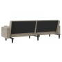 Sofá cama de 2 plazas con dos almohadas terciopelo gris claro de vidaXL, Sofás - Ref: Foro24-337513, Precio: 237,99 €, Descue...