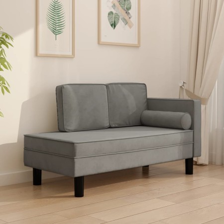 Divan sofa with cushions and light gray velvet head cushion by vidaXL, Sofas - Ref: Foro24-340703, Price: 184,36 €, Discount: %