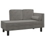 Diwansofa mit Kissen und hellgrauem Samtkopfkissen von vidaXL, Sofas - Ref: Foro24-340703, Preis: 184,36 €, Rabatt: %