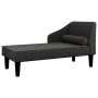 Diwansofa mit Kopfkissen aus schwarzem Stoff von vidaXL, Sofas - Ref: Foro24-340726, Preis: 116,99 €, Rabatt: %