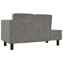 Diwansofa mit Kissen und hellgrauem Samtkopfkissen von vidaXL, Sofas - Ref: Foro24-340703, Preis: 184,36 €, Rabatt: %