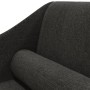 Diwansofa mit Kopfkissen aus schwarzem Stoff von vidaXL, Sofas - Ref: Foro24-340726, Preis: 116,99 €, Rabatt: %