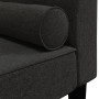 Diwansofa mit Kopfkissen aus schwarzem Stoff von vidaXL, Sofas - Ref: Foro24-340726, Preis: 116,99 €, Rabatt: %