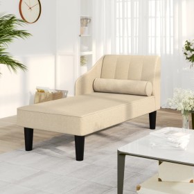 Divan sofa with cream fabric head cushion by vidaXL, Sofas - Ref: Foro24-340733, Price: 131,99 €, Discount: %