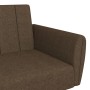 2-seater sofa bed with footrest in brown fabric by vidaXL, Sofas - Ref: Foro24-3080711, Price: 258,99 €, Discount: %