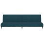 2-Sitzer-Schlafsofa aus blauem Samt von vidaXL, Sofas - Ref: Foro24-337570, Preis: 206,69 €, Rabatt: %