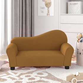 Brown Velvet Children's Sofa by vidaXL, Sofas - Ref: Foro24-344164, Price: 94,04 €, Discount: %