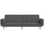 Sofá cama de 2 plazas con dos almohadas tela gris oscuro de vidaXL, Sofás - Ref: Foro24-337559, Precio: 262,91 €, Descuento: %