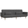 Sofá cama de 2 plazas con dos almohadas tela gris oscuro de vidaXL, Sofás - Ref: Foro24-337559, Precio: 262,91 €, Descuento: %