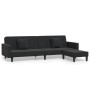 2-Sitzer-Schlafsofa mit Fußstütze und 2 schwarzen Samtkissen von vidaXL, Sofas - Ref: Foro24-3081849, Preis: 320,15 €, Rabatt: %