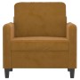 Sillón de terciopelo marrón 60 cm de vidaXL, Sofás - Ref: Foro24-349030, Precio: 148,94 €, Descuento: %