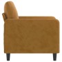 Sillón de terciopelo marrón 60 cm de vidaXL, Sofás - Ref: Foro24-349030, Precio: 148,94 €, Descuento: %