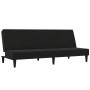 2 seater sofa bed black microfiber fabric by vidaXL, Sofas - Ref: Foro24-340675, Price: 180,88 €, Discount: %