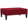 2-seater sofa bed with footrest and 2 red velvet cushions by vidaXL, Sofas - Ref: Foro24-3081848, Price: 285,99 €, Discount: %