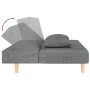 Sofá cama 2 plazas con reposapies y 2 cojines tela gris claro de vidaXL, Sofás - Ref: Foro24-3081807, Precio: 268,28 €, Descu...