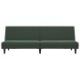 Sofá cama de 2 plazas terciopelo verde oscuro de vidaXL, Sofás - Ref: Foro24-337641, Precio: 207,99 €, Descuento: %