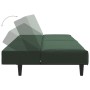 Sofá cama de 2 plazas terciopelo verde oscuro de vidaXL, Sofás - Ref: Foro24-337641, Precio: 207,99 €, Descuento: %