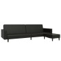 2-Sitzer-Schlafsofa mit Fußstütze aus schwarzem Kunstleder von vidaXL, Sofas - Ref: Foro24-3081882, Preis: 317,99 €, Rabatt: %