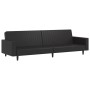 2-Sitzer-Schlafsofa mit Fußstütze aus schwarzem Kunstleder von vidaXL, Sofas - Ref: Foro24-3081882, Preis: 317,99 €, Rabatt: %