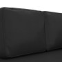 Diwansofa mit Kissen und Kopfkissen aus schwarzem Kunstleder von vidaXL, Sofas - Ref: Foro24-340695, Preis: 166,99 €, Rabatt: %