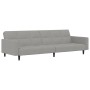 2-seater sofa bed light gray microfiber fabric by vidaXL, Sofas - Ref: Foro24-340679, Price: 226,67 €, Discount: %