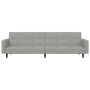 2-seater sofa bed light gray microfiber fabric by vidaXL, Sofas - Ref: Foro24-340679, Price: 226,67 €, Discount: %