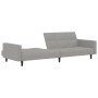 2-seater sofa bed light gray microfiber fabric by vidaXL, Sofas - Ref: Foro24-340679, Price: 226,67 €, Discount: %