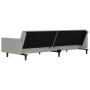 2-seater sofa bed light gray microfiber fabric by vidaXL, Sofas - Ref: Foro24-340679, Price: 226,67 €, Discount: %