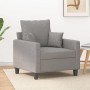 Light gray fabric armchair 60 cm by vidaXL, Sofas - Ref: Foro24-348815, Price: 135,99 €, Discount: %