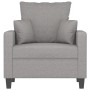 Light gray fabric armchair 60 cm by vidaXL, Sofas - Ref: Foro24-348815, Price: 135,99 €, Discount: %