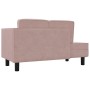 Diwansofa mit Kissen und Kopfkissen aus rosa Samt von vidaXL, Sofas - Ref: Foro24-340707, Preis: 183,07 €, Rabatt: %