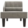 Diwansofa mit hellgrauem Samtkopfkissen von vidaXL, Sofas - Ref: Foro24-340714, Preis: 127,99 €, Rabatt: %